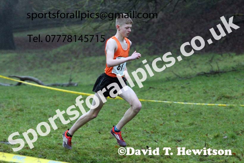 Boys under-15s, NECAA Junior Cross Country Relays, Thornley Farm, Peterlee, Saturday, December 12th. Photo: David T. Hewitson/Sports for All Pics